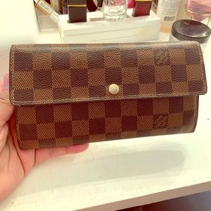 Damier ebene wallet
